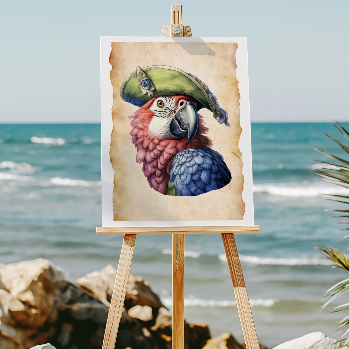 Pirates and Parrots 8x10 art print - Latitudes Designs