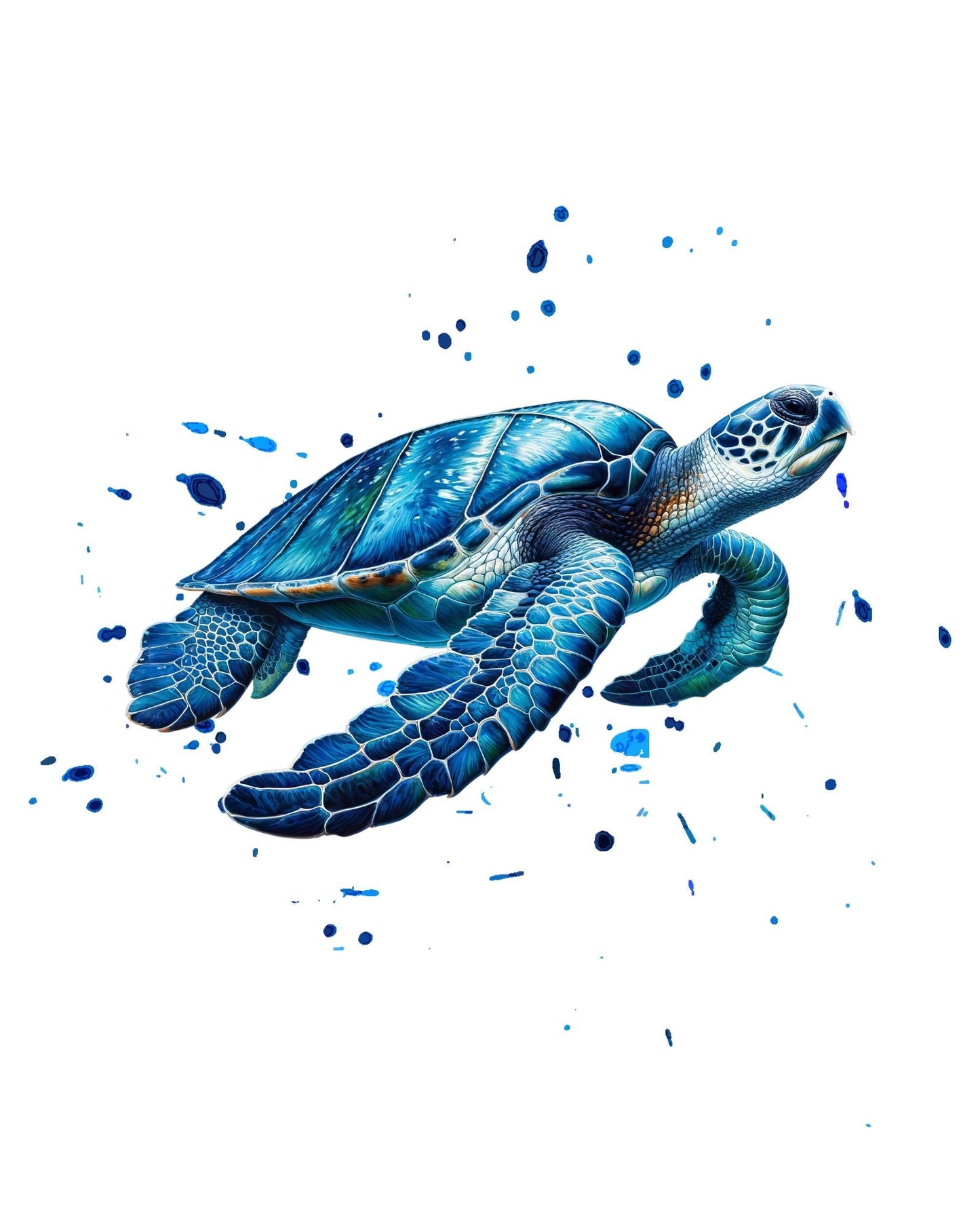 Sea turtle 8x10 art print - Latitudes Designs