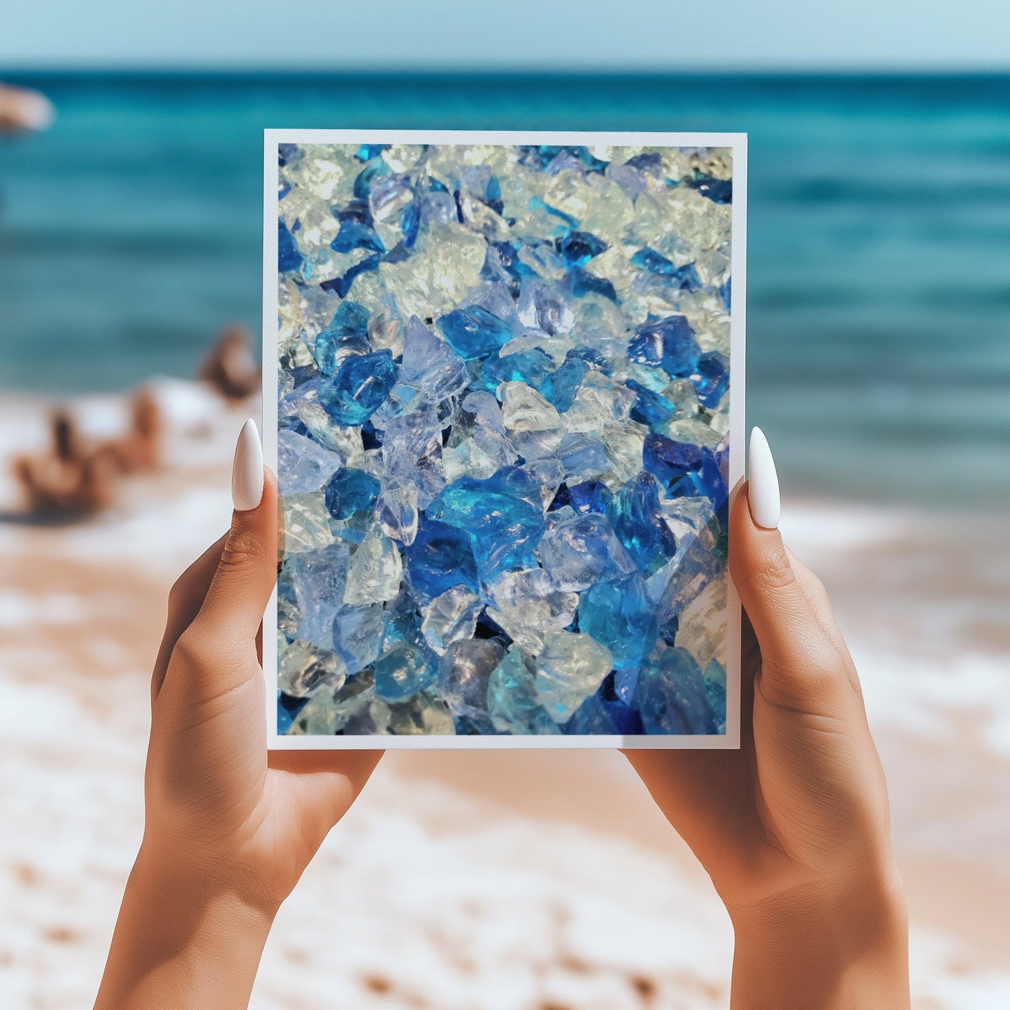 Seaglass 5x7 card - Latitudes Designs