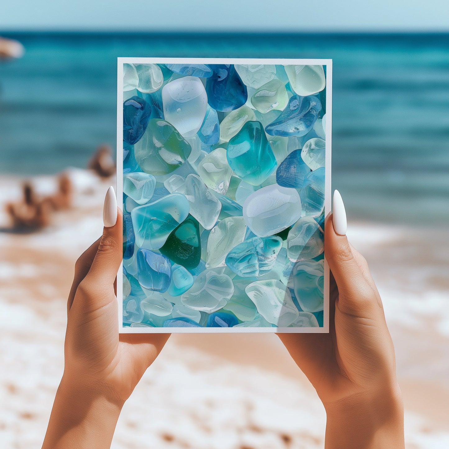 Seaglass 5x7 card - Latitudes Designs
