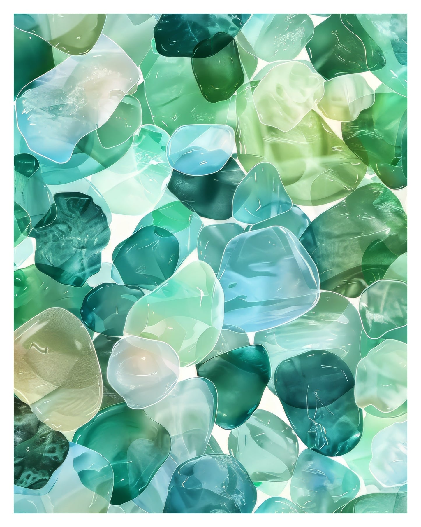 Seaglass 8x10 art print - Latitudes Designs