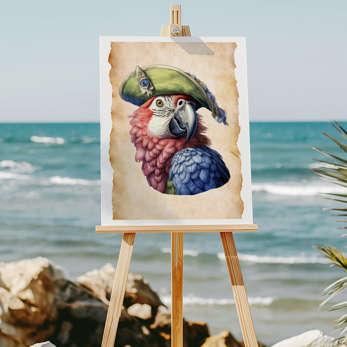 Pirates and Parrots 8x10 art print