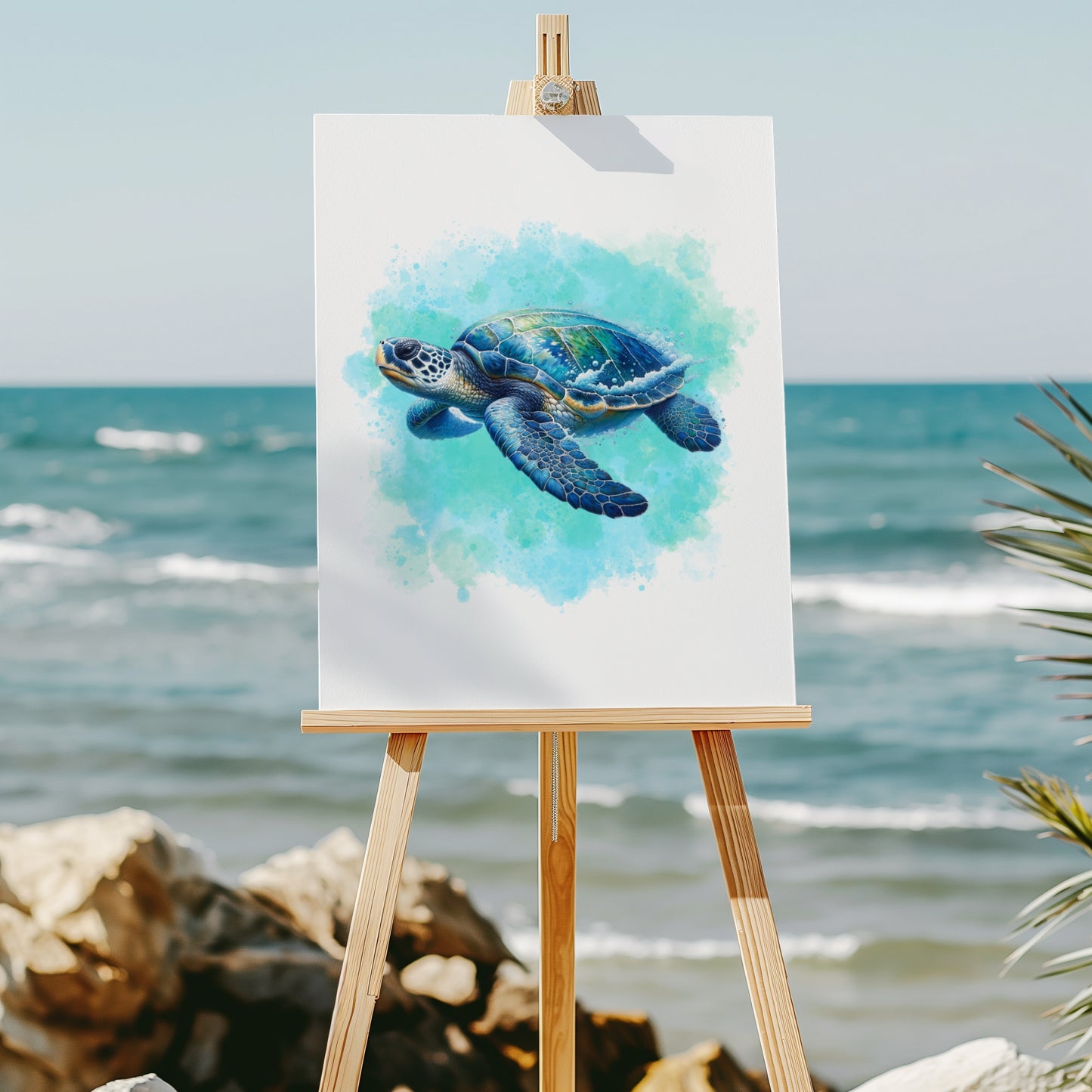 Sea turtle 8x10 art print