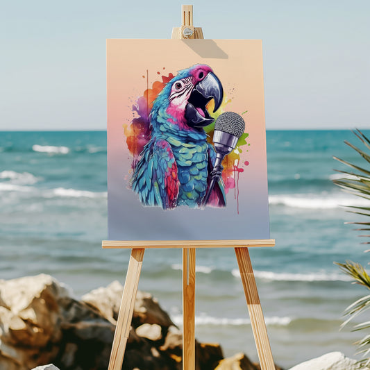 Tropical Parrot 8x10 art print