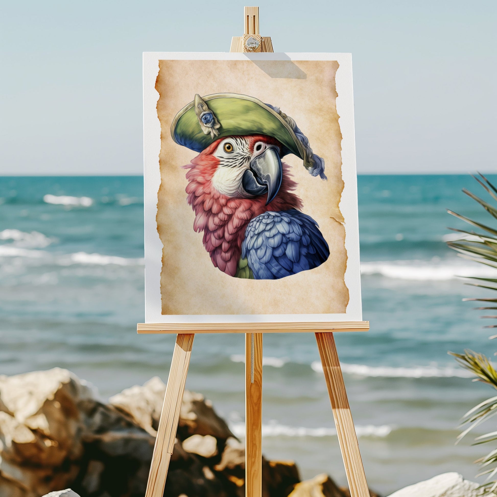 Pirates and Parrots 8x10 art print - Latitudes Designs