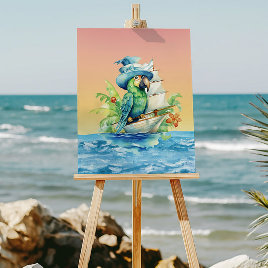 Sea Parrot Tropical 8x10 art print - Latitudes Designs