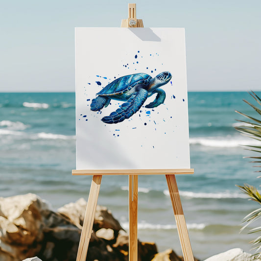 Sea turtle 8x10 art print - Latitudes Designs