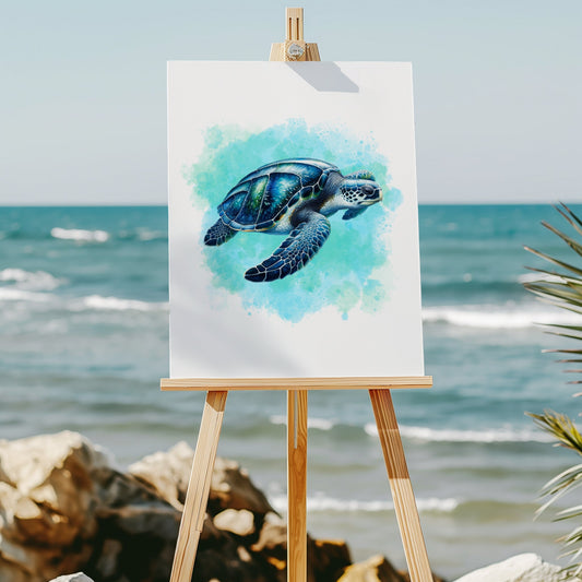 Sea turtle 8x10 art print - Latitudes Designs