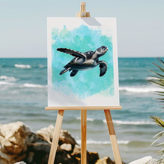 Sea turtle 8x10 art print - Latitudes Designs