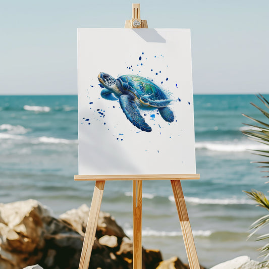 Sea turtle 8x10 art print - Latitudes Designs