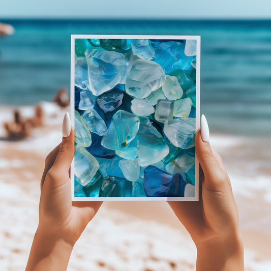 Seaglass 5x7 card - Latitudes Designs