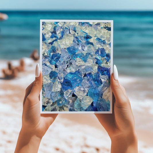 Seaglass 5x7 card - Latitudes Designs