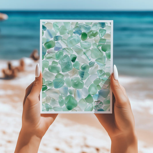 Seaglass 5x7 card - Latitudes Designs