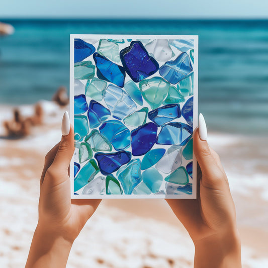 Seaglass 5x7 card - Latitudes Designs