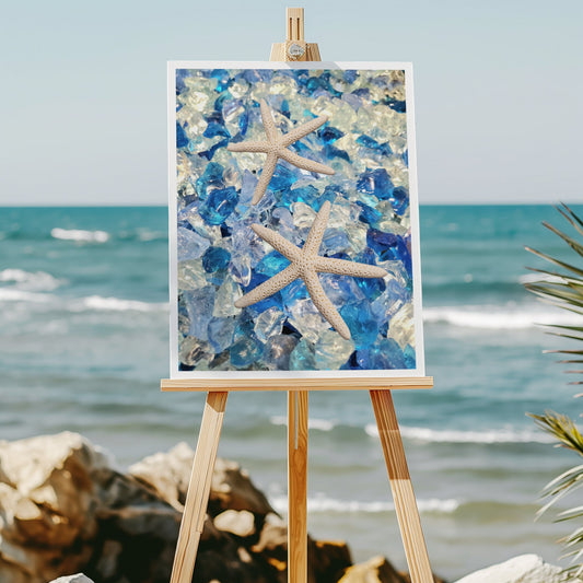Seaglass Starfish 8x10 art print - Latitudes Designs