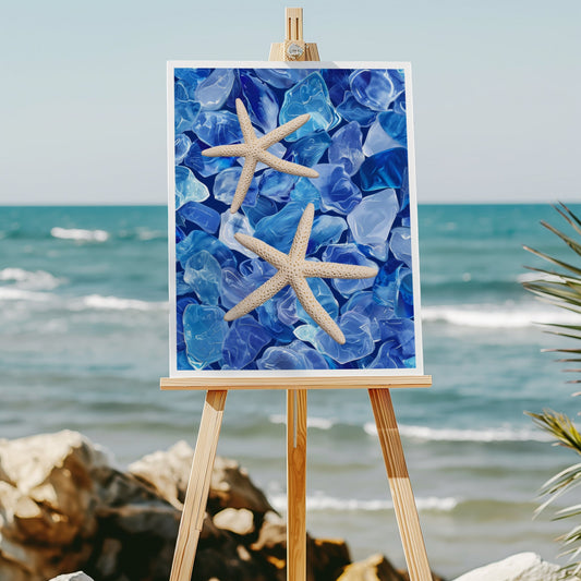 Seaglass Starfish 8x10 art print - Latitudes Designs