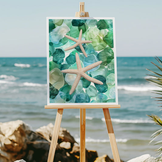 Seaglass Starfish 8x10 art print - Latitudes Designs