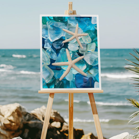 Seaglass Starfish 8x10 art print - Latitudes Designs