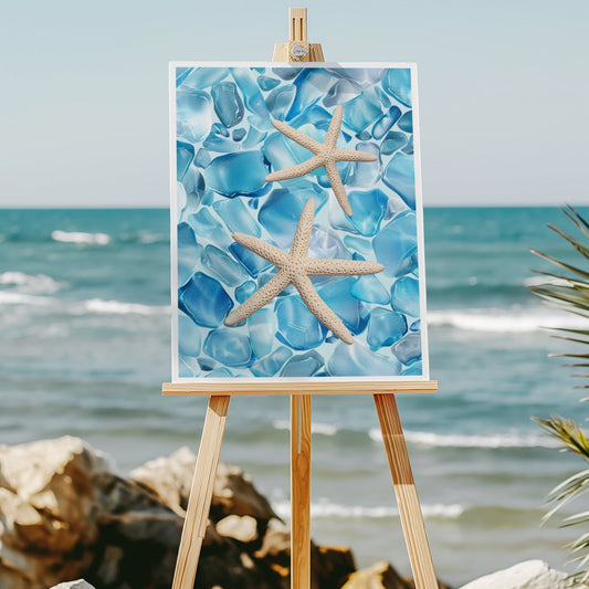 Seaglass Starfish 8x10 art print - Latitudes Designs