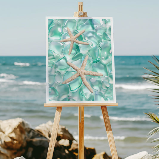 Seaglass Starfish 8x10 art print - Latitudes Designs