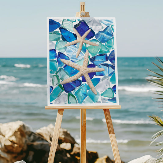 Seaglass Starfish 8x10 art print - Latitudes Designs