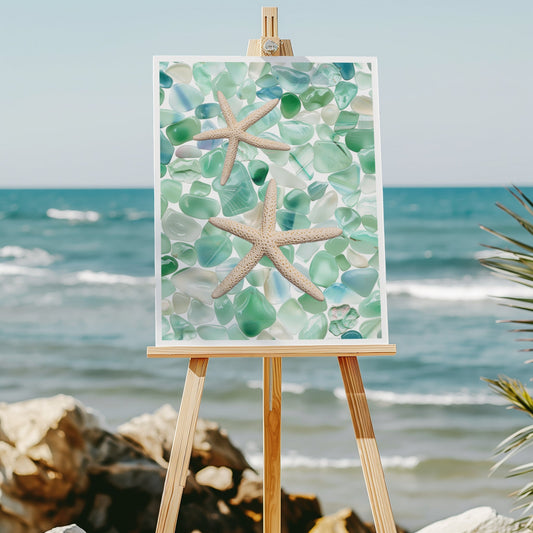 Seaglass Starfish 8x10 art print - Latitudes Designs